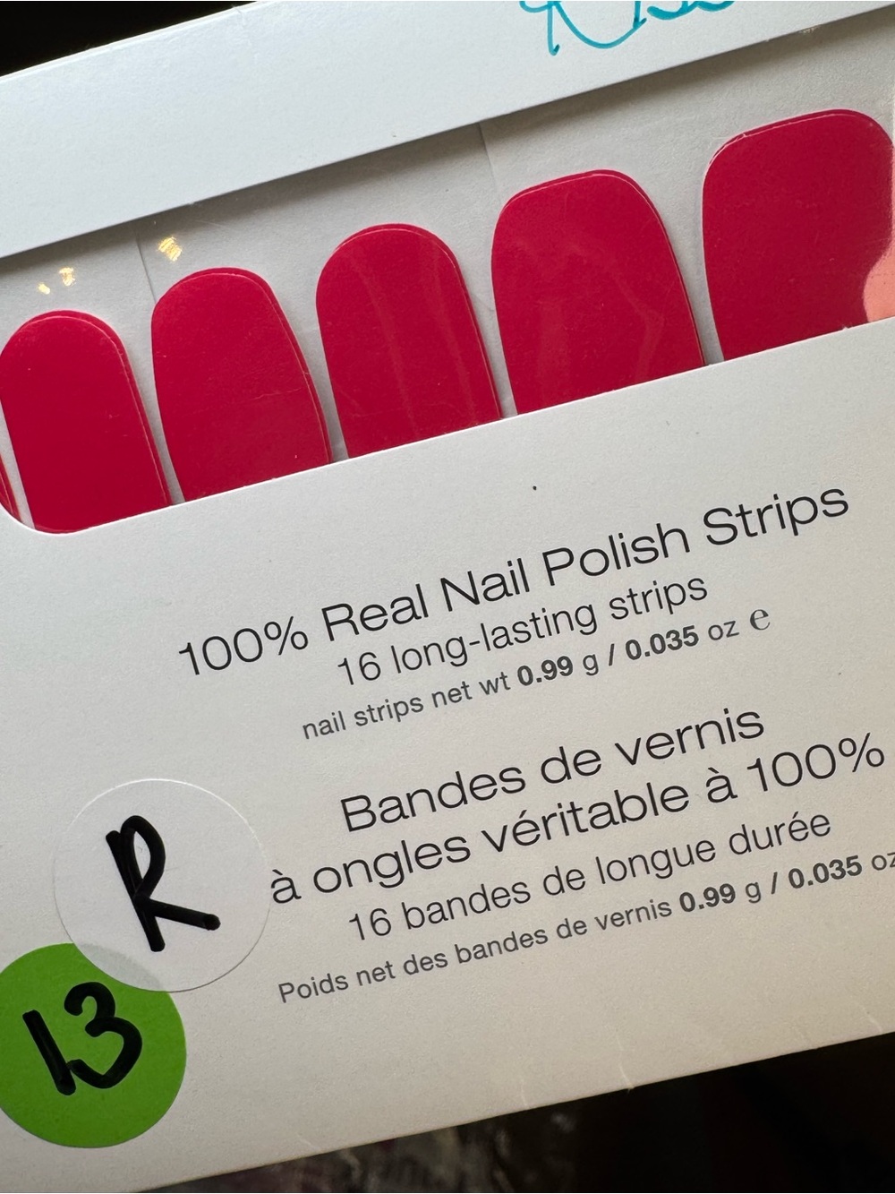 Color Street Kissing Booth Bright Pink Nail Strips